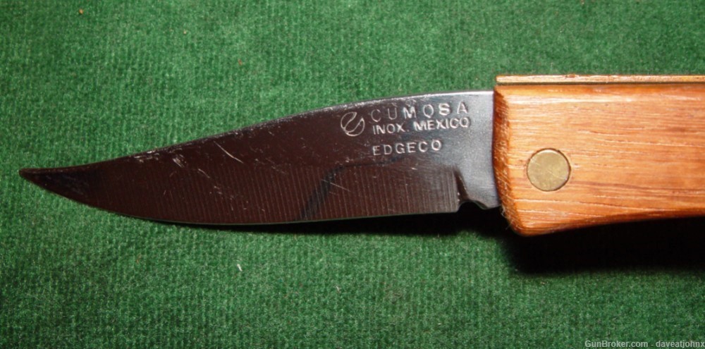 RARE Edge Company "Cumosa" Pull Tab Automatic Pocket Knife -img-3
