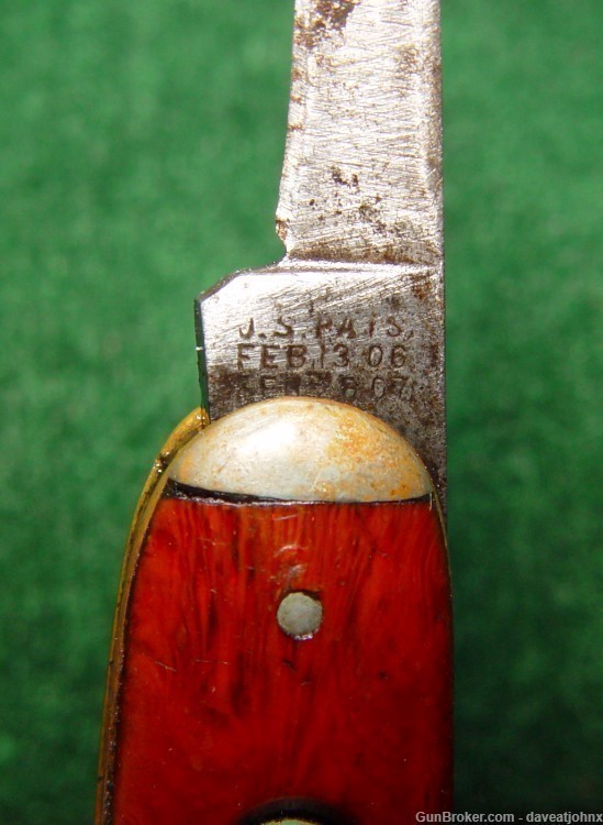 Antique Schrade Cutlery Co. Double Push Button Automatic Pen Knife-img-8