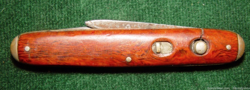 Antique Schrade Cutlery Co. Double Push Button Automatic Pen Knife-img-9