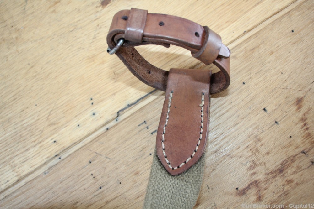 Bulgarian Fatty Mosin Nagant 91/30 M44 Canvas Leather Dog Collar Sling-img-6