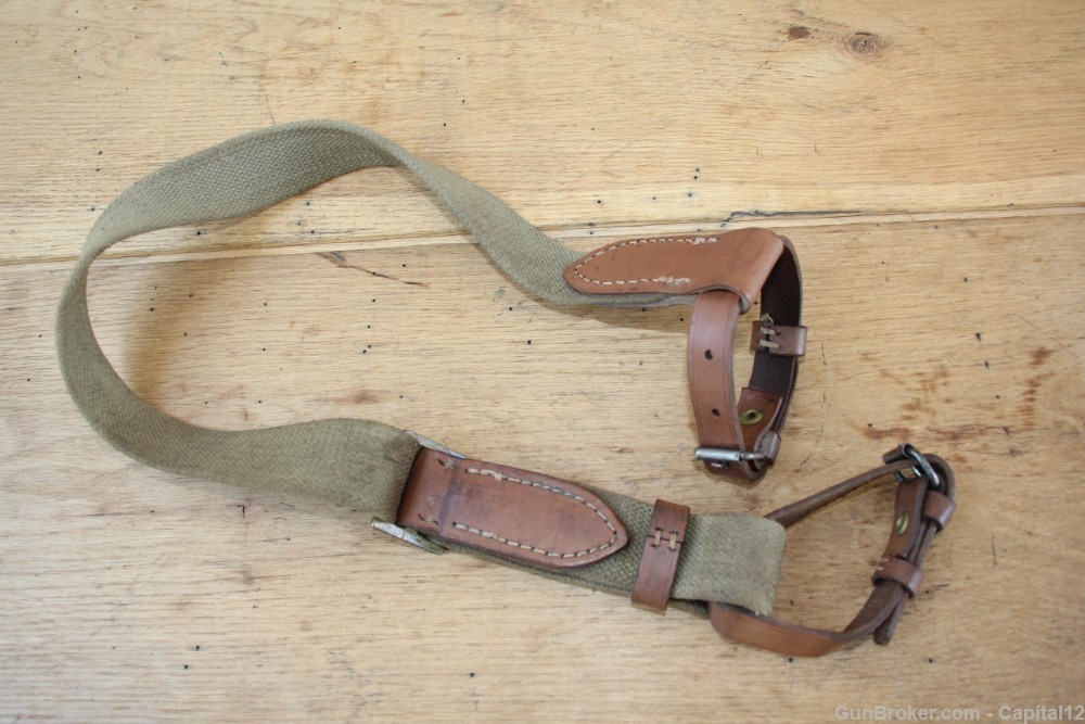 Bulgarian Fatty Mosin Nagant 91/30 M44 Canvas Leather Dog Collar Sling-img-0