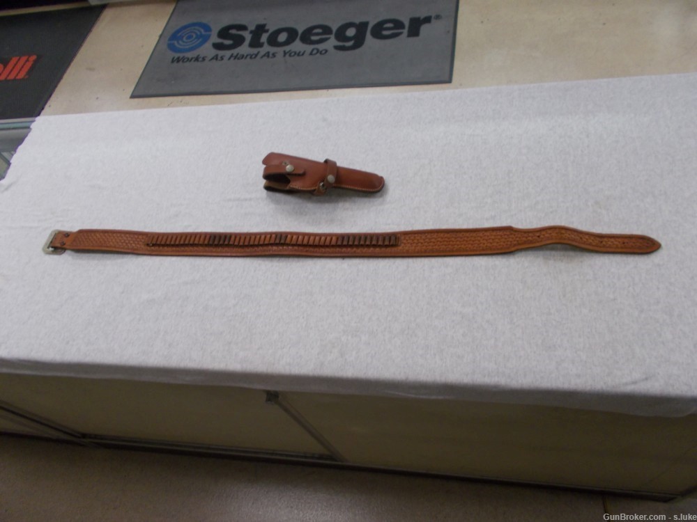 Leather Cartridge .22LR Belt & Holster-img-0