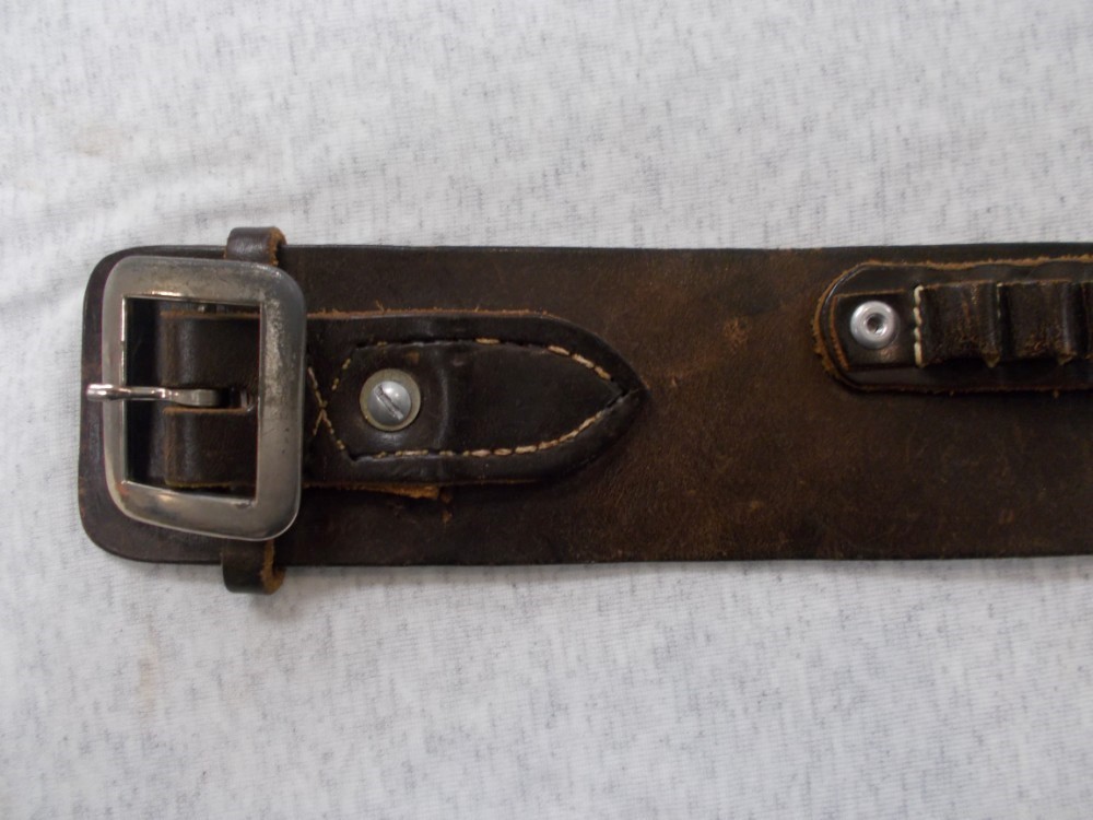 Leather .357mag Cartridge Belt. No Holster. 40"-img-1