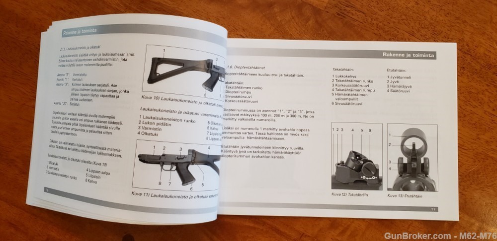 Swiss SIG 552 Commando Manual RARE  550 551 553 751 PE90 *NEW*-img-3