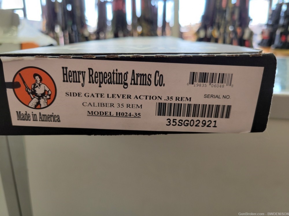 Henry H024-35 Side Gate 35 Remington Lever Action 5+1 20 Polished Brass -img-4