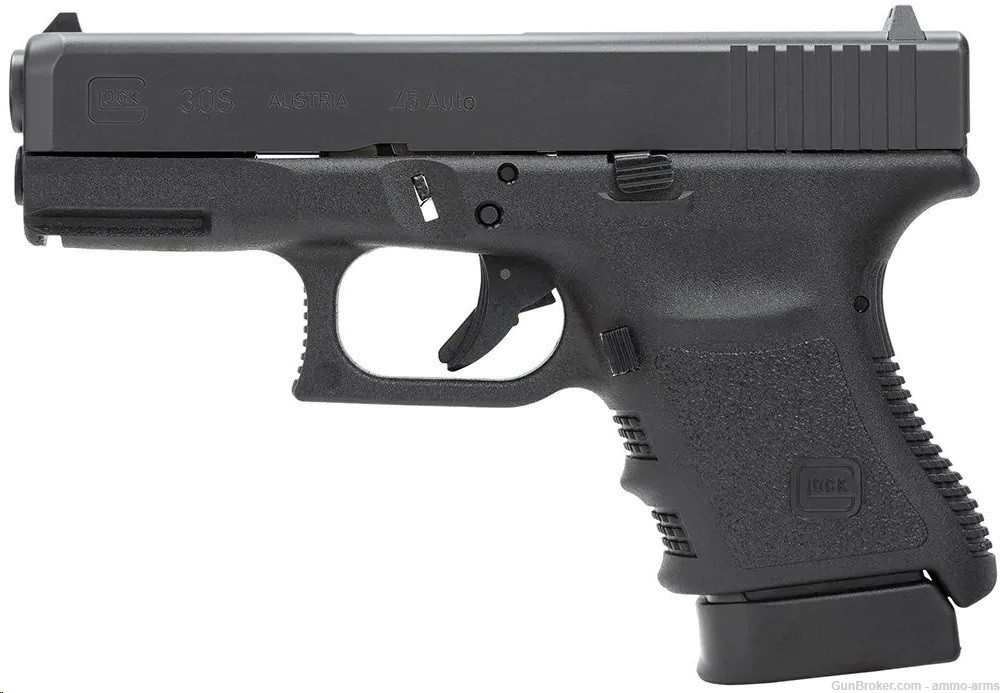 Glock G30S Gen 3 Slim Frame .45 ACP 3.77" 10 Rds Black  PH3050201-img-2