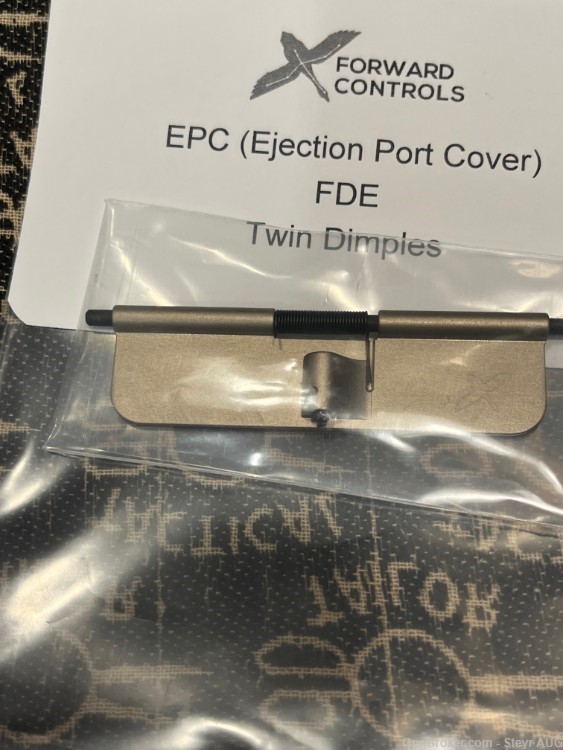 Forward Controls Design Ejection Port Cover - Double Dimple -FDE - Tanodizd-img-1