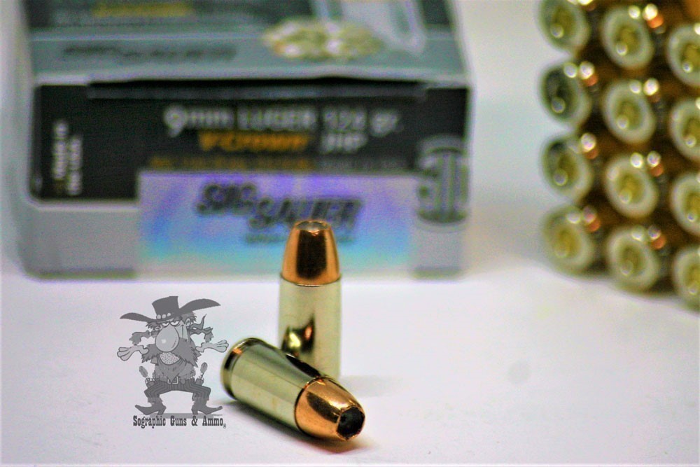 9MM JHP SigSauer Elite JHP 9 MM 124 gr V CROWN Carry Protect 20 rds-img-1