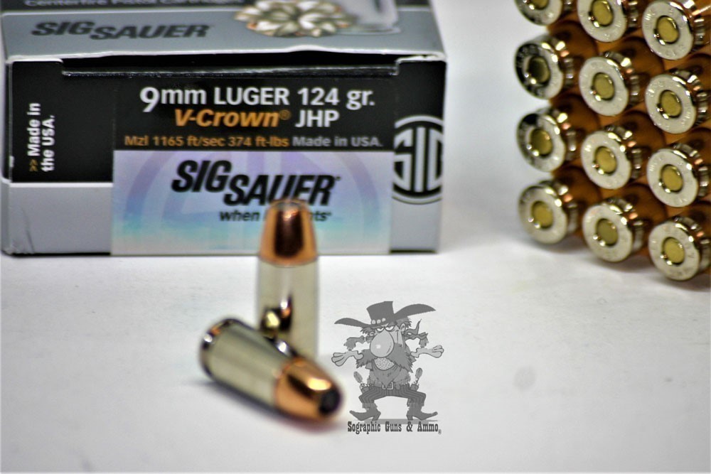 9MM JHP SigSauer Elite JHP 9 MM 124 gr V CROWN Carry Protect 20 rds-img-3