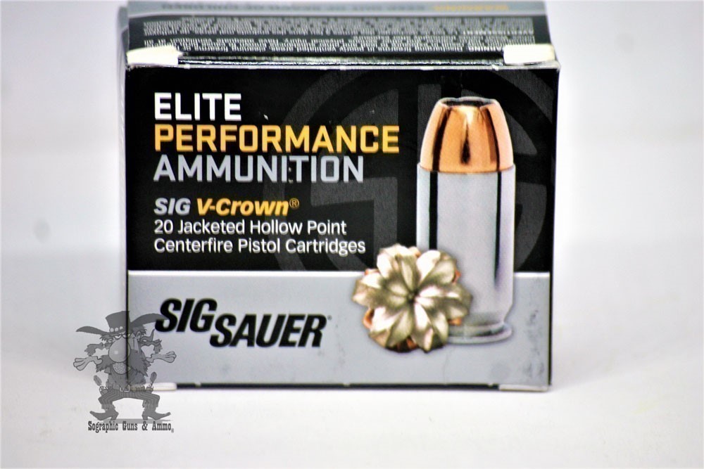 9MM JHP SigSauer Elite JHP 9 MM 124 gr V CROWN Carry Protect 20 rds-img-2