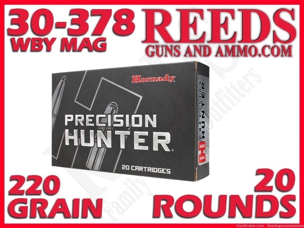 Hornady Precision Hunter ELDX 30-378 Wby Mag 220 Grain 82214-img-0