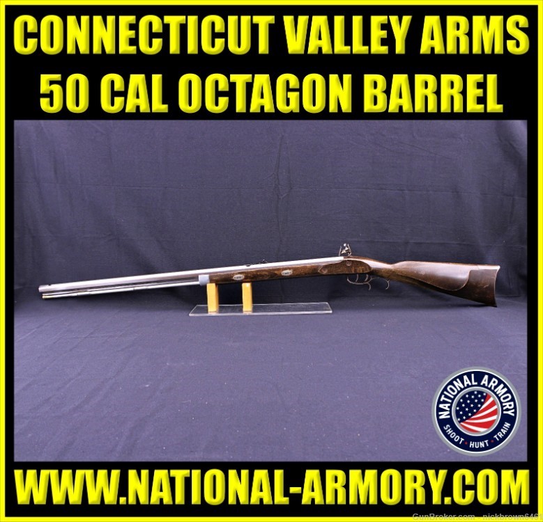 CONNECTICUT VALLEY ARMS 50 CAL 32" OCTAGON BARREL FLINTLOCK-img-0