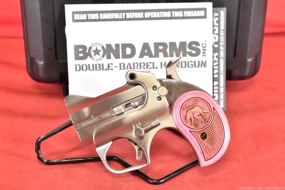 Bond Arms Mama Bear 357 MAG 2.5" PINK Grips BAMB-357/38 Bond Mama-Bear-img-1