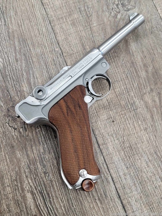 Mitchell Arms American Eagle Luger Style 9mm Semi Auto Pistol-img-1