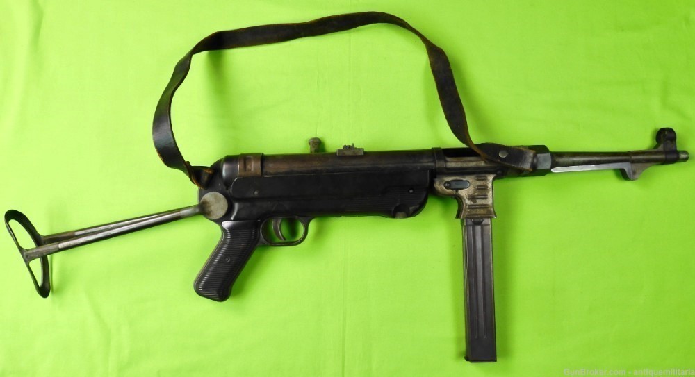 1968 MGC Model Gun Corp Japan Replica of German WW2 MP 40 Machine Gun Rifle-img-0