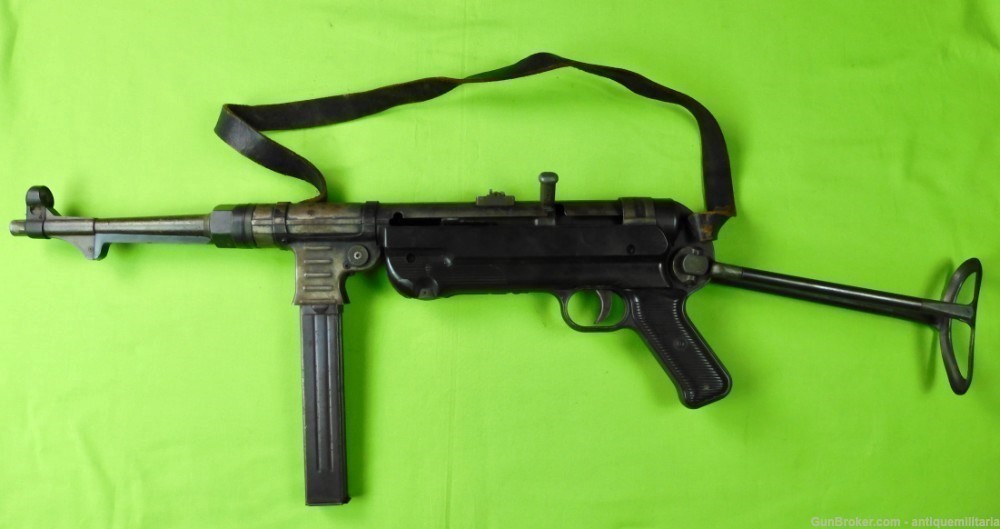 1968 MGC Model Gun Corp Japan Replica of German WW2 MP 40 Machine Gun Rifle-img-1