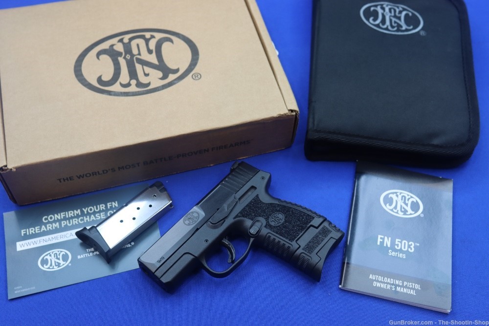 FN America Model FN503 Pistol Compact 9MM 8RD Black FNH 503 2-Mags LCI NEW-img-0