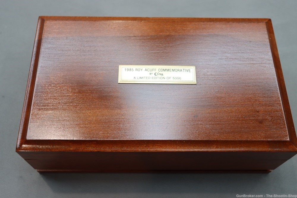 Case XX Roy Acuff Commemorative Gunstock Knife w Music Box Display STAG LE-img-13
