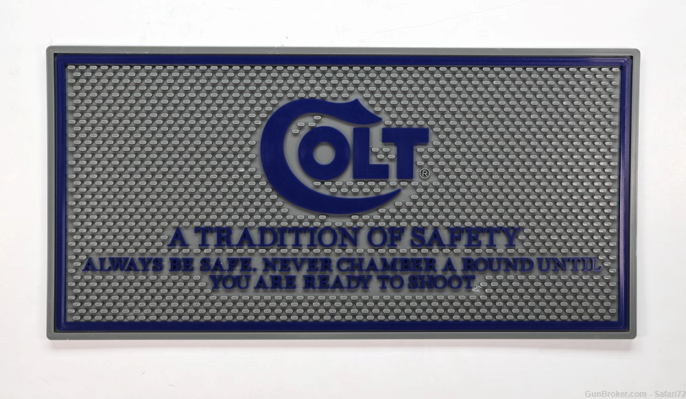 Colt Python Counter Gun Mat. Grey And Blue. Very Vibrant Color. New-img-0