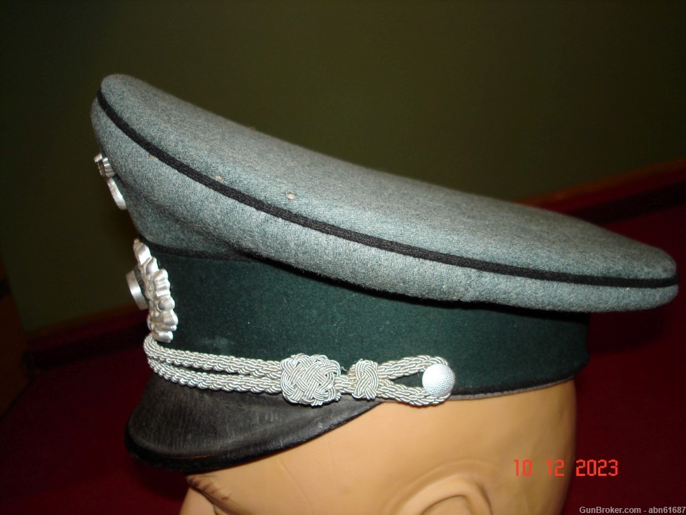 WWII German Administrator/Pioneer Heer Army officers Visor cap-img-1