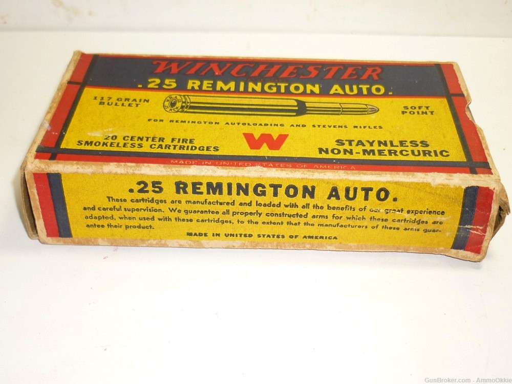 20rd - Winchester - 25 REMINGTON AUTO - 25 Rem Autoloading-img-2
