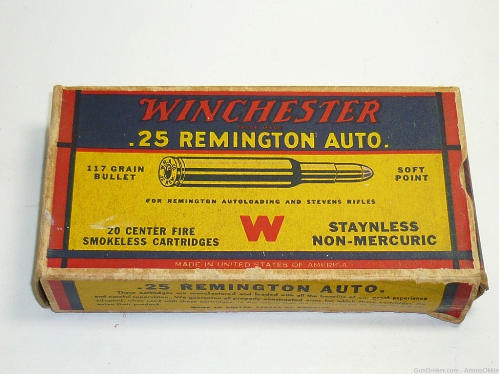 20rd - Winchester - 25 REMINGTON AUTO - 25 Rem Autoloading-img-1