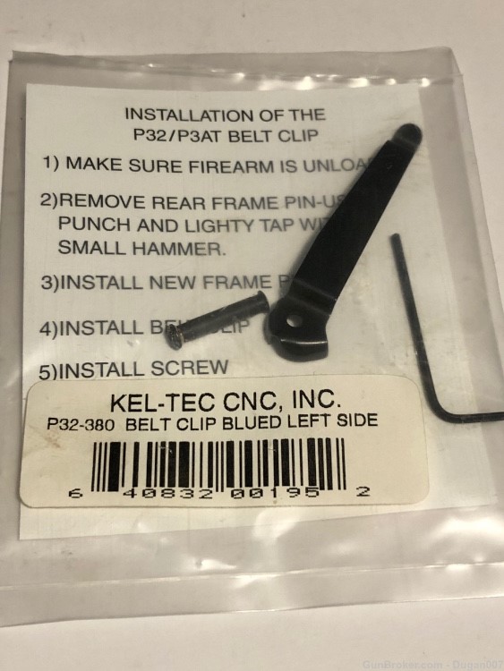 Keltec P32 P3AT belt clip 32 auto kel-tec p32 -img-1