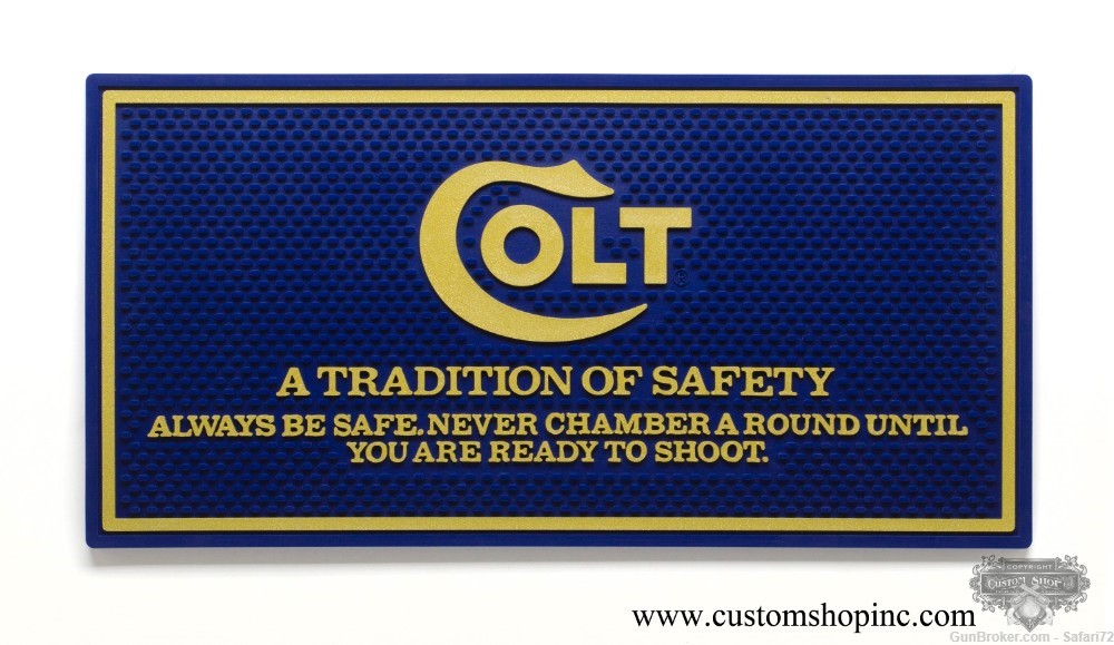 Colt Python Counter Mat. Blue And Gold-img-0