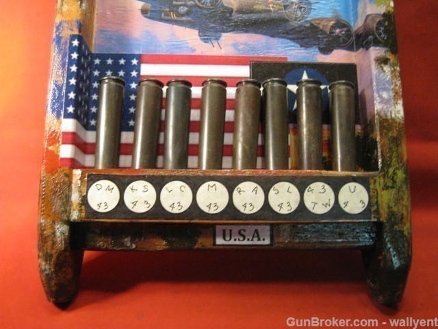 Authentic WWII 50 Cal BMG Headstamps Display WW2 1943  B17 B24 Plane-img-5