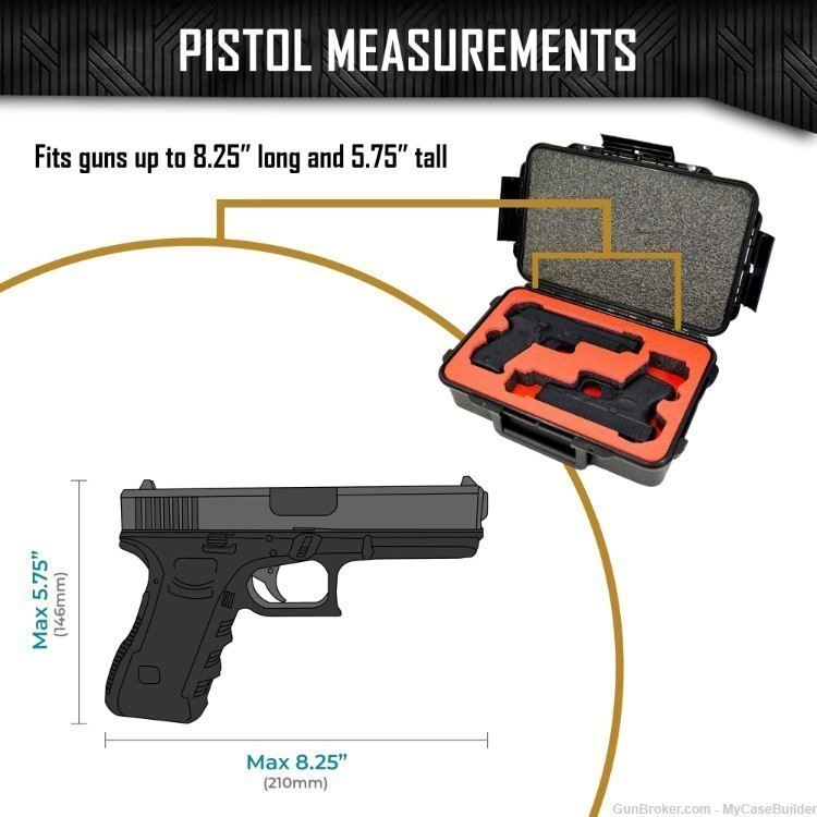5 Pistol 18 Magazine Insert for V300 Vault by Pelican™ (FOAM ONLY)-img-4