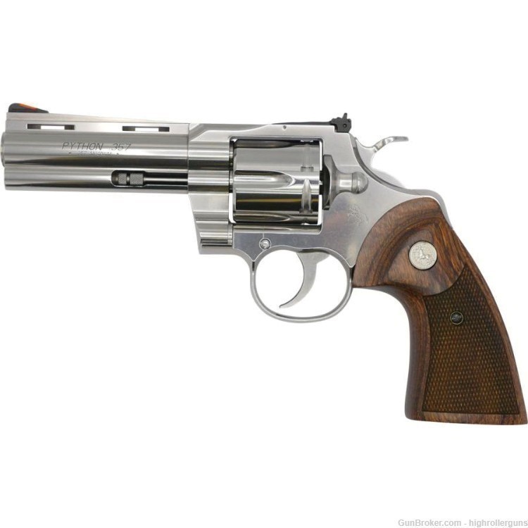 NEW 2022 COLT PYTHON 4.25" 357 MAG STAINLESS NO CC FEES-img-0