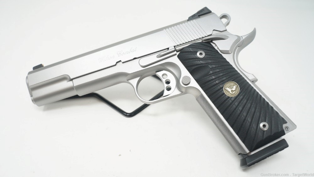 WILSON COMBAT CQB FULL SIZE MATTE STAINLESS .45ACP 8 ROUNDS (19526)-img-0