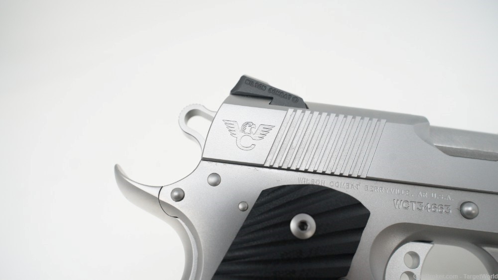 WILSON COMBAT CQB FULL SIZE MATTE STAINLESS .45ACP 8 ROUNDS (19526)-img-6