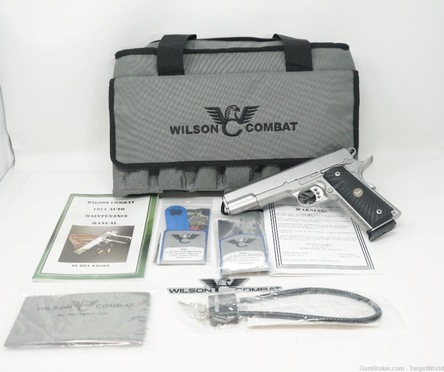 WILSON COMBAT CQB FULL SIZE MATTE STAINLESS .45ACP 8 ROUNDS (19526)-img-34