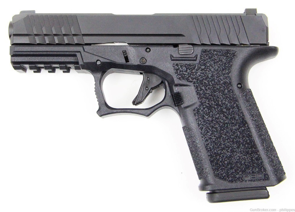 P80 PFC9 in Black 9mm 15RD - Polymer 80 Complete Pistol Series-img-1