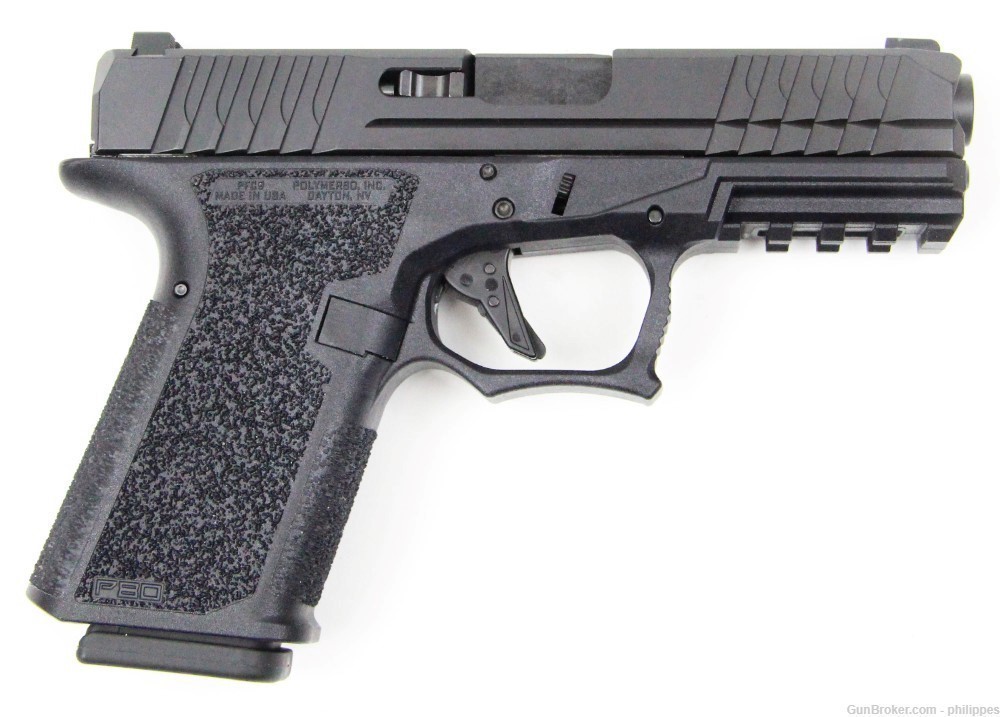 P80 PFC9 in Black 9mm 15RD - Polymer 80 Complete Pistol Series-img-0