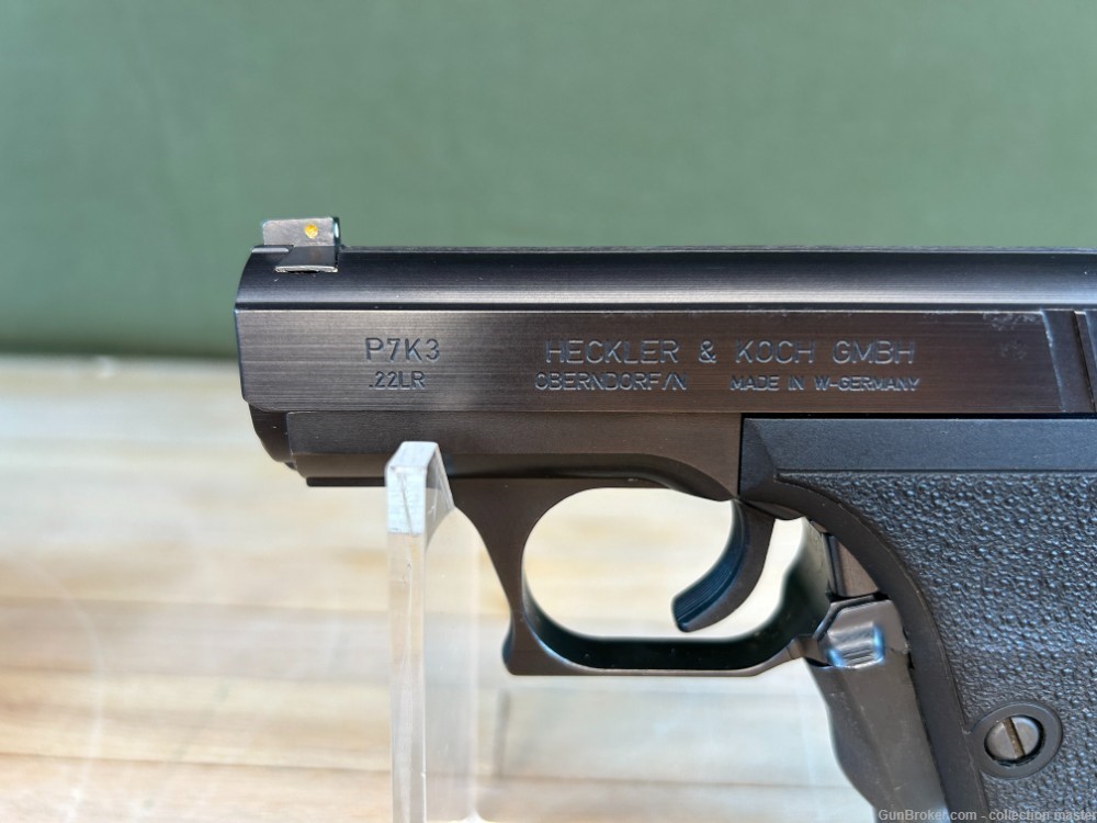 H&K P7K3 Squeeze Cocker Heckler & Koch 22 LR Pistol 1994 Very Good Cond HK -img-3