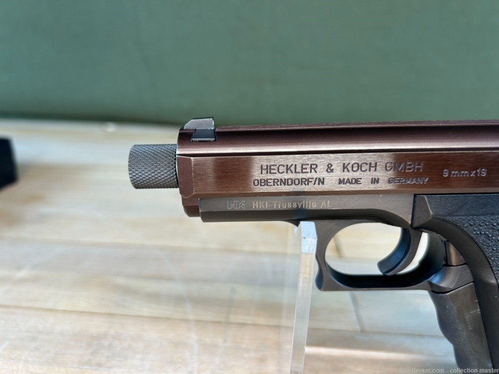 H&K P7 Squeeze Cocker Heckler & Koch 9MM Pistol Rare VGC HK 3 Brls Navy AAC-img-3