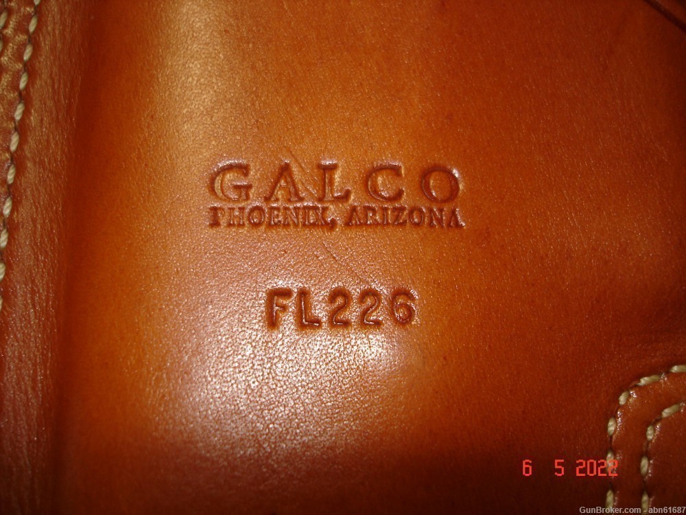 Galco leather tan RH pistol holster FL226 Sig Sauer-img-2