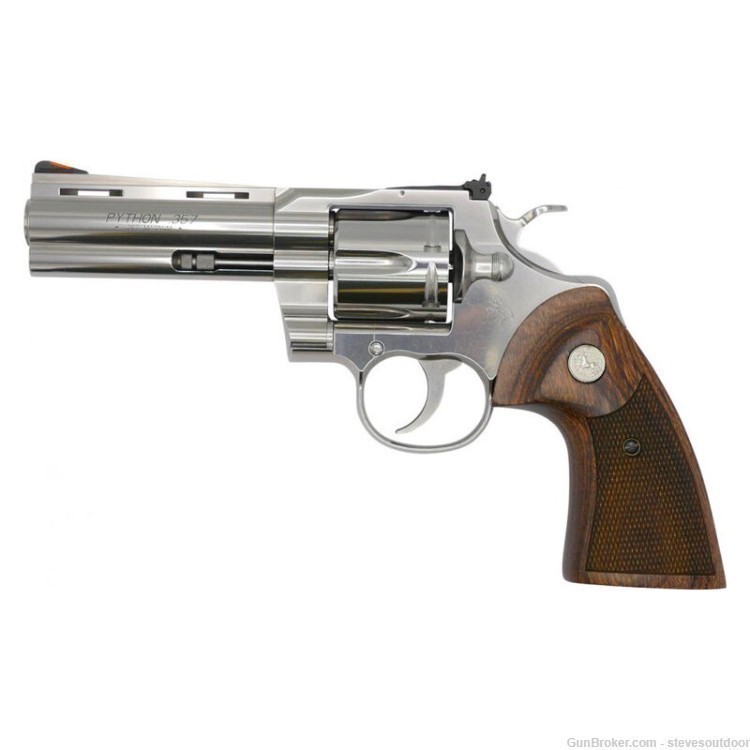 Colt Python 357 Magnum 4.25" Barrel Stainless - NIB-img-0