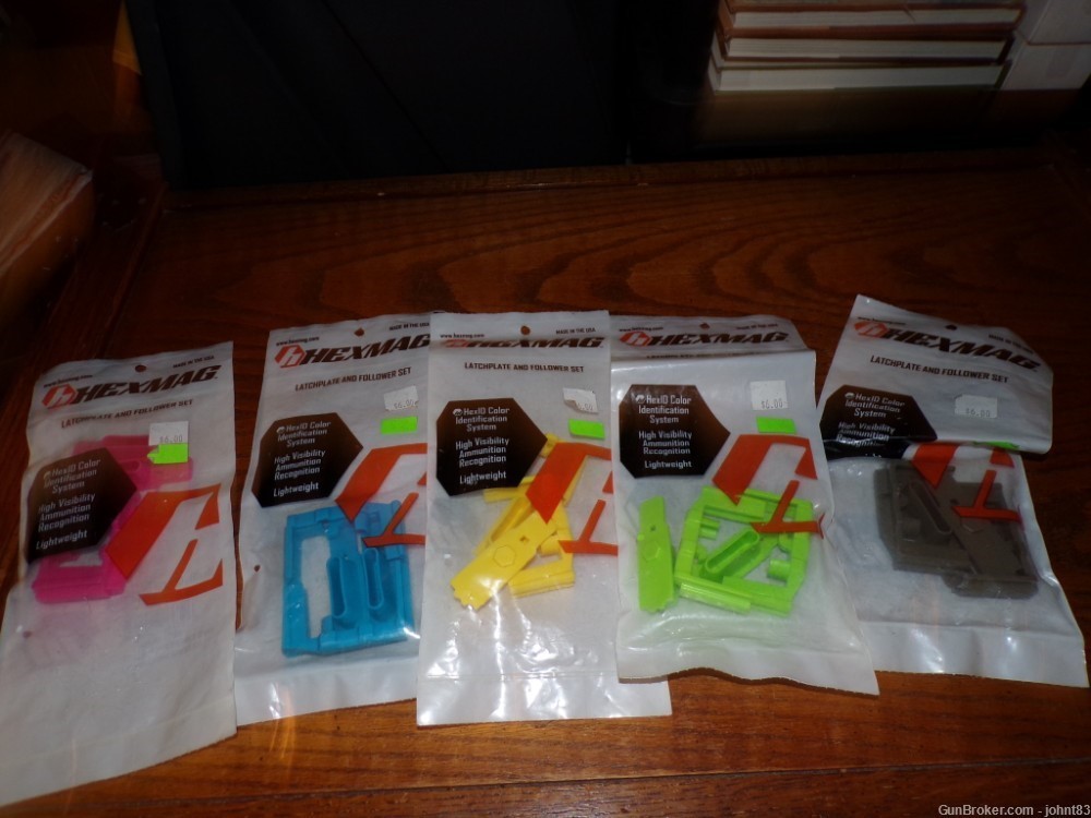 Hexmag AR-15 magazine various colored followers 2-pack x 5 lot-img-0