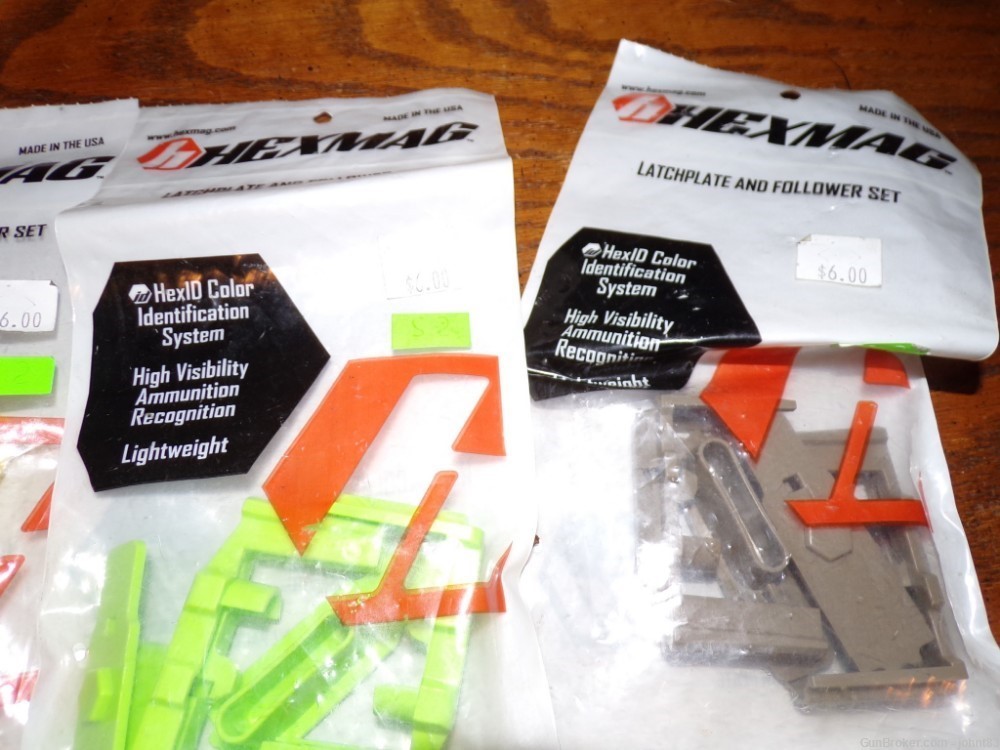 Hexmag AR-15 magazine various colored followers 2-pack x 5 lot-img-1