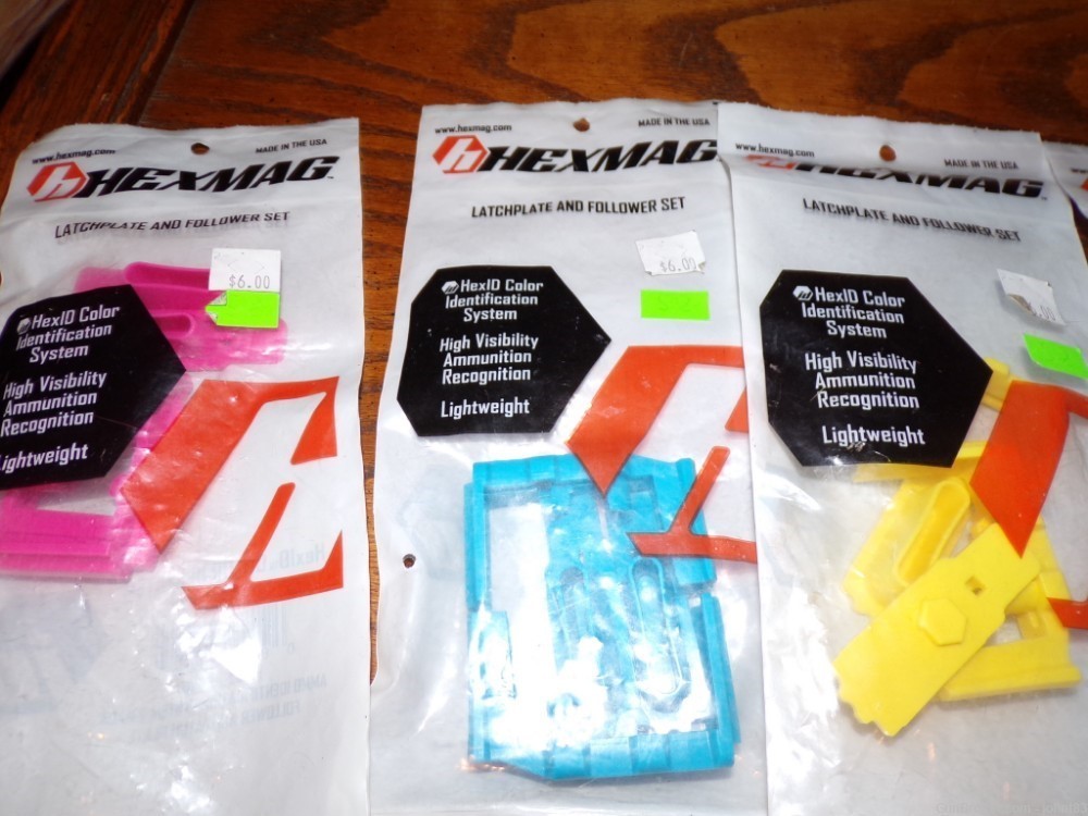 Hexmag AR-15 magazine various colored followers 2-pack x 5 lot-img-2