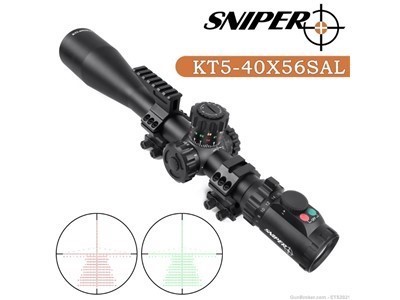 KT 5-40X56 SAL Rifle Scope 35mm Tube Side Parallax Adjustment Illuminated