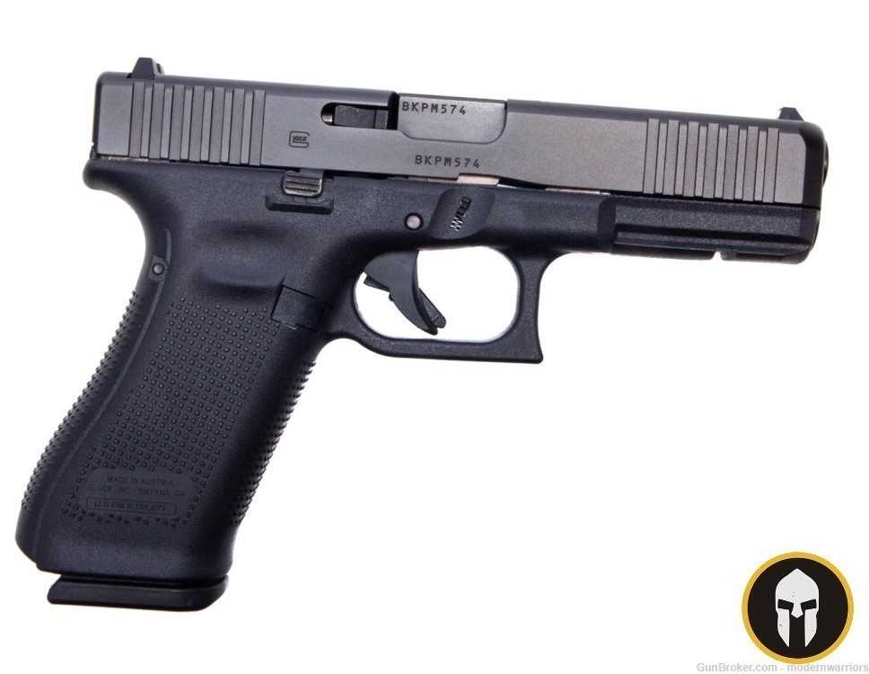 Glock 17 Gen 5 - 4.4" Barrel (9mm) - Front Serrations - Black-img-2
