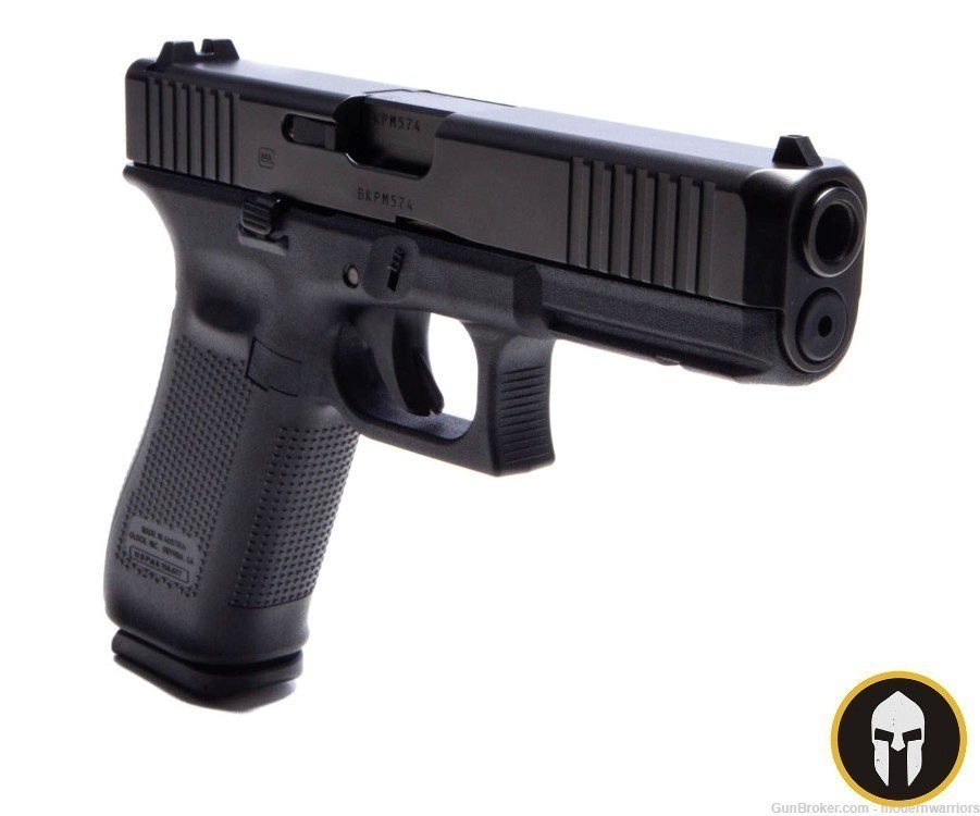 Glock 17 Gen 5 - 4.4" Barrel (9mm) - Front Serrations - Black-img-3