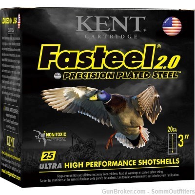 Kent Fasteel 2.0 Precision Plated Steel 20 Ga 3" 7/8 oz 3 Shot-img-0