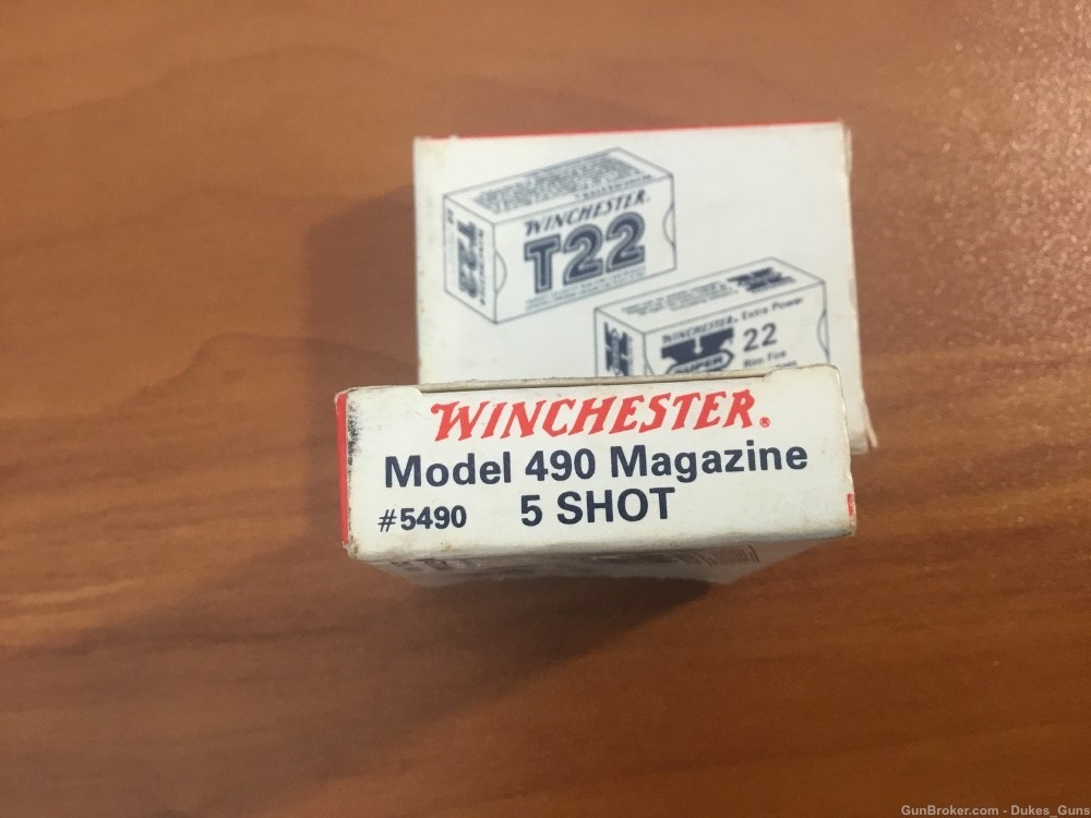 Winchester 490, new in Winchester box, 5 shot .22 caliber magazine -img-1