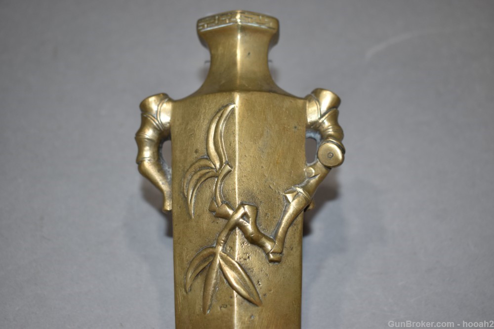 Unique Chinese Brass Vase W/Stand Collectible Please READ-img-10