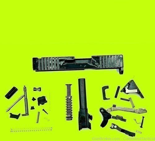 GL0CK 43 PATMOS Arms Judah Slide - G43/PF9SS - Black Barrel - Parts Kits-img-0